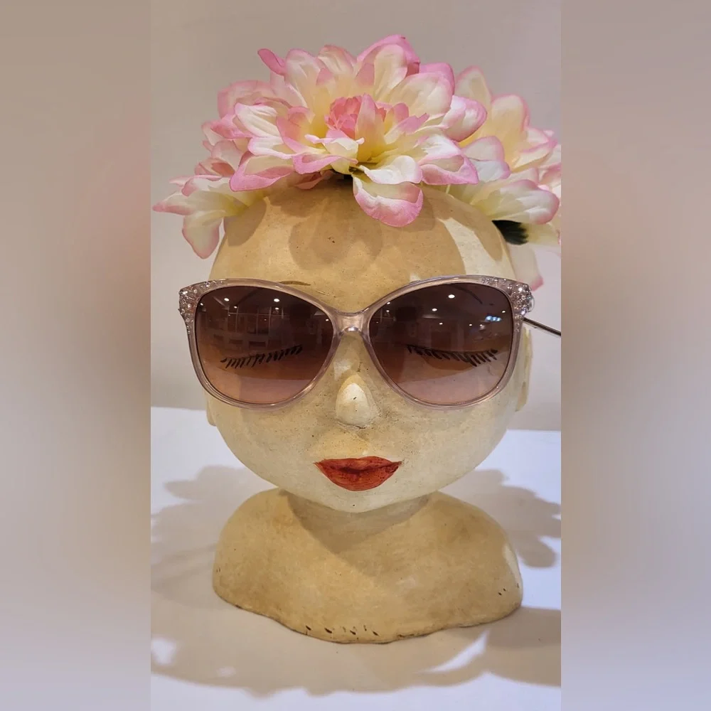 PANAMA JACK women's pink rhinestone sunglasses